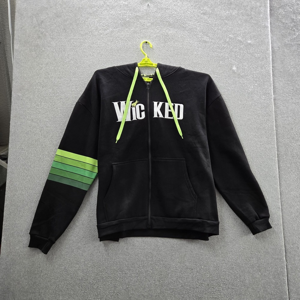Wicked Women Hoodie 3XL Black Graphic Fleece Wicked Spellout Activewear